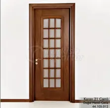 Puerta de madera Karan 21-Glass