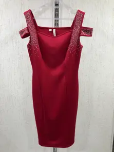  red stoned dress