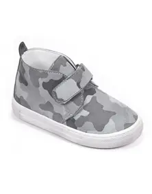 Casual Leather Shoes - Gray