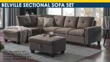 Belville Sectional Sofa Set