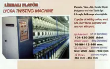 Lycra twisting machine