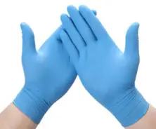 Медицинские синие перчатки