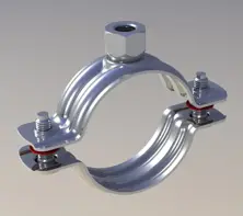 Pipe Clamp without Rubber - Pipe Clamp With Nut