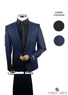 2 Piece Plaid Slim Fit Suit Model and Colors