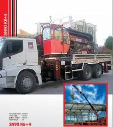 Truck Mounted Hydraulic Mobile Crane SN90 K6+4