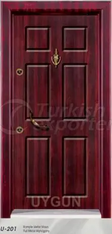 Steel Door Oak Panel U 201