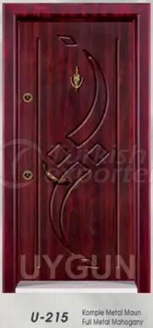 Steel Door Oak Panel U 215