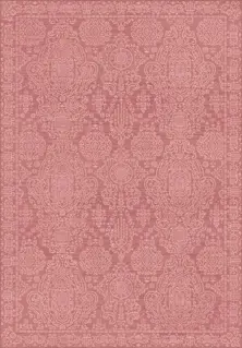 Chenille Patchwork Rug Pink