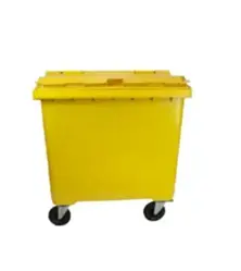 770-литровый пластиковый контейнер для мусора