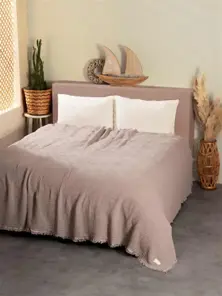 Muslin Multi-Purpose Plain Bedspread 
