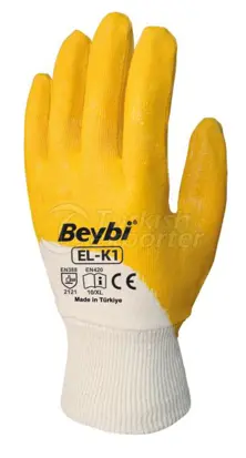 Нитриловые хлопчатобумажные перчатки EL-K1