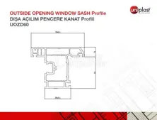 Outside Openining Window Sash Profile