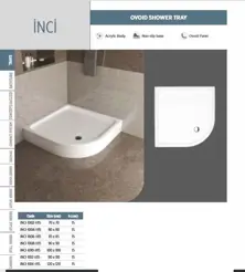  Inci Oval shower tray
