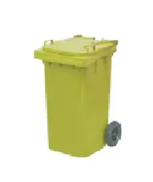 100-литровый пластиковый контейнер для мусора с различными цветами