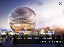 EXPO 2017 Sphere Construction