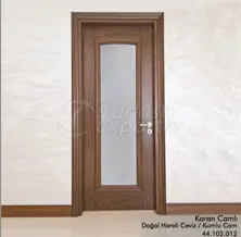 Puerta de madera Karan vidriada