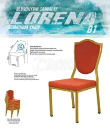 Chaises de banquet en aluminium LORENA01