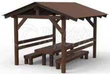 KOM-350 Composite Roof Picnic Table