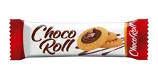 Roll Cookies with Cocoa Cream Topping