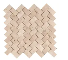 Herringbone Braid Mozaik 2,3x4,8 Traverten