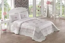 bed spread clara pembe