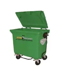 660-литровый пластиковый контейнер для мусора