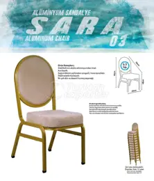 Chaises de banquet en aluminium SARA03