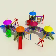 Metal Çocuk Oyun Parkı Ekipmanları BAB-P-14015