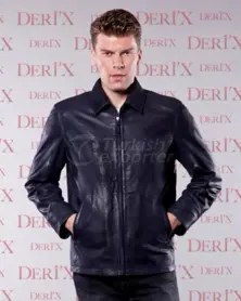 Leather Jackets CLINTOY E Dark Blue