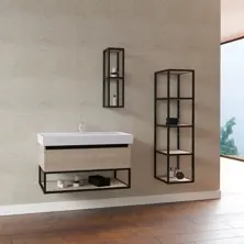 Sharp bathroom cabinet