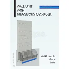 Unidad de pared con panel posterior perforado