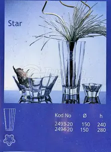 glass vase Star