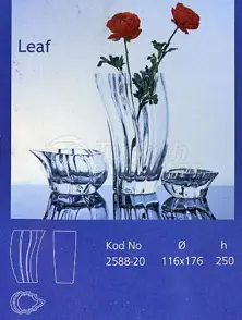 glass vase Leaf