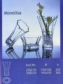 glass vase Monolisa