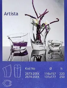 glass vase Artista
