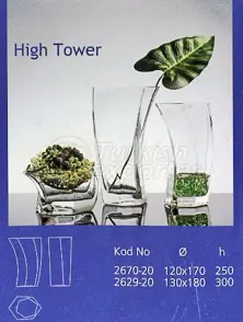 glass vase High Tower