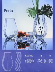 glass vase Perla