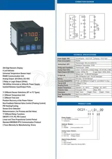 Controlador de temperatura de ajuste de tiempo 72x72