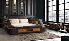 Dream Leather Modern Bed Frame