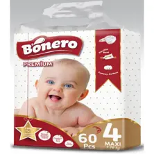 Bonero Baby Fralda Maxi 60 peças