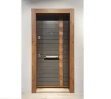 Luxury design high quality low price single exterior security steel door 