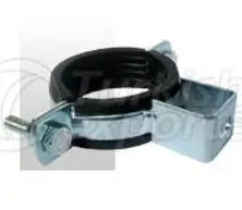 Heavy Duty Pipe Clamp (Bracket Type) With Rubber Profile - (NAK)