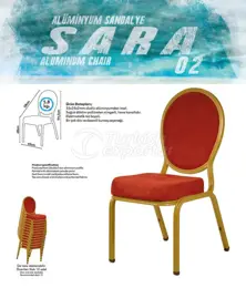 كراسي المائدة من الألومنيوم SARA02