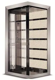 Stainless Patterned Elevator Cabinet