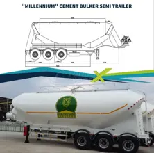 Millennium Cement Bulker Semi Trail