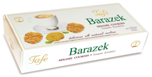 Tafe Barazek Crispy Sesame Cookies with Pistachio Carton Box 100g - Code 275