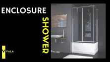 Cabines de douche asymétriques avec receveur de douche