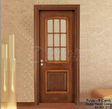Puerta de madera Fulya 9-Glass