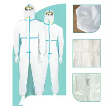 Disposable Striped Coverall - Disposable Striped Overall - Type 3/4b 