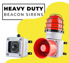 MUCCO BRAND HEAVY DUTY AUDIO-VISUAL BEACON WARNING LAMPS , INDUSTRIAL HORNS